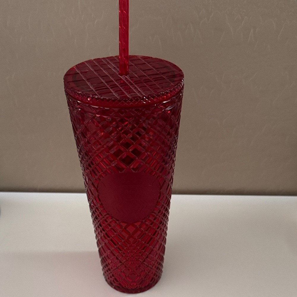 Starbucks Red Textured Tumbler